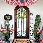 Tall White Welcome Sign - 6ft Rustic Farmhouse Decor for Front Door & Porch