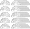 Nicunom 100 Pack Plastic Protractor 180 Degree Math Protractors Geometry Student Protractor, 4 Inches, Clear