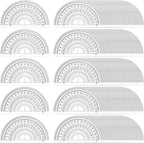 Nicunom 100 Pack Plastic Protractor 180 Degree Math Protractors Geometry Student Protractor, 4 Inches, Clear