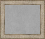 Amanti Art Silver Framed Magnetic Board 26x30 Medium Vision Board for use with Magnets, 100% Metal Sheet to Display Items as Office Decor or for Home Organization in mudroom, Kitchen or Kids Room