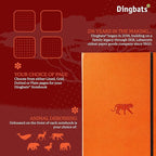 Dingbats* - Wildlife Plain Extra Large A4 Notebook - PU Leather Hardcover Journal for Work, Writing - Pocket, Elastic Closure, Pen Holder, Bookmark