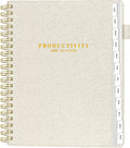 SUNEE 2026 Planner 8.5" x 11" – Dated Productivity Planner for Time Management - Daily,Weekly & Monthly Planner to Achieve Goals - Planner 2026 dated from January 2026 – December 2026,Beige