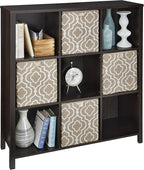 ClosetMaid BR & Name Internal 16058 Premium Adjustable 9-Cube Organizer, Black Walnut