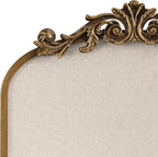 Kate and Laurel Arendahl Arch Pinboard; Gold; 19 x 31; Framed Arched Ornate Vintage Pinboard for Unique Display; Organization; and Decor Options
