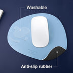 GREEDY FARMERS Mouse pad, Non-Slip Washable Waterproof Computer Mouse pad (Baby Blue)