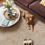 GENIMO 2x10 Runner Rugs for Hallway, Machine Washable Non Slip Vintage Rugs, Low Pile Lightweight Soft Print Rug for enrtyway, Corridor, Home Office, Kitchen, Oatmeal Beige
