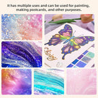 PHOSYNDYE 72 Color 1.0mm Big Hit Glitter Gel Pens for Adult DIY Projects, Art, Christmas Crafts, Birthday Card, Coloring Books
