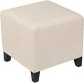 Edeco Ottoman with Square Cube Design, 16 Inch Footstools and Ottomans Small, Large Load Capacity, Square Foot Rest Ottoman for Living Room