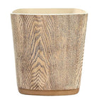 Hymmah Bathroom Trash Can 1.8 Gallon(7 Liter) Small Kitchen Garbage Can,Decor Wastebasket for Bedroom Office,Resin Hand-Carved