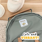 Large Name Labels for Kids (33) - Custom Stickers for Daycare and School Supplies - Durable, Waterproof Stickers for Water Bottles, Lunch Boxes, and More with Unique Designs - Classic Airplane