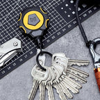 MNGARISTA Upgraded Heavy Duty Retractable Keychain with Belt Clip, 10 OZ Retraction, 31.5" Stainless Steel Cord, ID Badge Reel with Badge Strap and Key Ring, 2 Pack