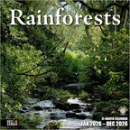 RED EMBER Rainforests 2026 Wall Calendar 12 Month | 12" x 24" Open | Thick & Sturdy Paper | Holiday Gift | Nature Calendar 2026