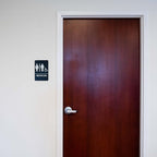 Men's/Women's Restroom Sign for Handicap Accessible Restroom ADA-Compliant Bathroom Door Sign, Made in USA, Pack of 24