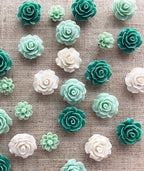 24Pcs Decorative Pushpins,Cork Board Tacks,Bulletin Board Tacks,Thumb Tack Decorative for CorkBoard, Office Organization or Home, Green