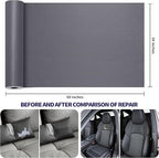 Leather Repair Patch Tape Kit, Self Adhesive Leather Repair for Furniture, Couch, Sofa, Car Seats,Office Chair,Vinyl Repair Kit.60inx16in