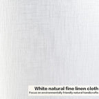 GO&SO Large White Texture Lamp Shades Set of 2,Drum Lampshades Replacemnt for Table Lamps Floor Lamps-14"Top × 16" Bottom × 11" High(Spider),Required Assembly-Modern Floor Lamp for Living Room