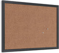 U Brands Cork Bulletin Board, 17" x 23", Black Wood Frame