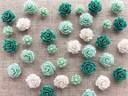 24Pcs Decorative Pushpins,Cork Board Tacks,Bulletin Board Tacks,Thumb Tack Decorative for CorkBoard, Office Organization or Home, Green