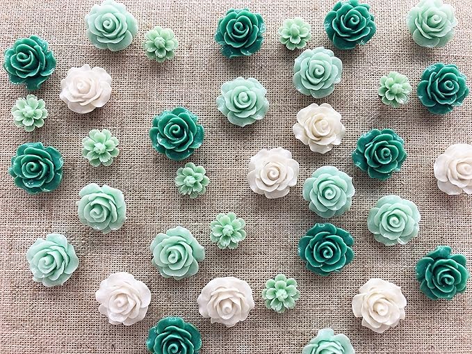 24Pcs Decorative Pushpins,Cork Board Tacks,Bulletin Board Tacks,Thumb Tack Decorative for CorkBoard, Office Organization or Home, Green