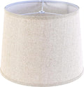 Drum Lamp Shade Large Beige 1 Pack, 14"To×16"Bottom ×11"High(Spider), Modern Farmhouse Lamp Shades for Floor&Table Lamps Replacement Living Room/Bedroom，Required Assembly，By GO&SO