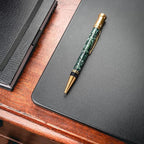 Dacasso 24" x 19" Black Leatherette Luxury Desk Pad Blotter w/Out Side Rails for Writing - Executive Desk Surface Protector & Essential Office Decor