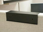 The Original Over the Cube - Quality Aluminum, Changeable Cubicle Nameplate Holder, Black Base, and Matte Black Name Plate Holder, (2" Cubicle Wall Depth) - Made in The USA