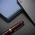 Nekmit Leather Desk Blotter Pad 24 x 14 Inches, Flat, Non-Slip, Waterproof, Black