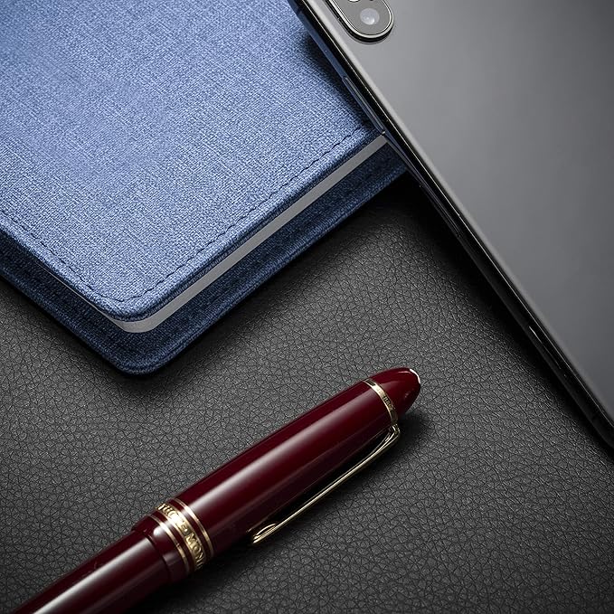Nekmit Leather Desk Blotter Pad 24 x 14 Inches, Flat, Non-Slip, Waterproof, Black