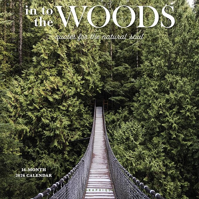 Graphique 2026 Into the Woods Wall Calendar | 12” x 12” | Thick Paper | Home & Office Organizer | Large Monthly Grid | 3 Languages & Marked Holidays | 4 Month Preview Page for 2027