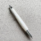 LACHIEVA LUX Mother of Pearl Mechanical Pencil 0.7mm, Elegant Metal Pencil for Drawing and Sketching, Includes 12 Lead Refills