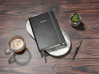 Wykeham's Executive 2026 Undated Daily Journal Planner – Customization Available (Brown, 8.5"×5.5" - Undated)